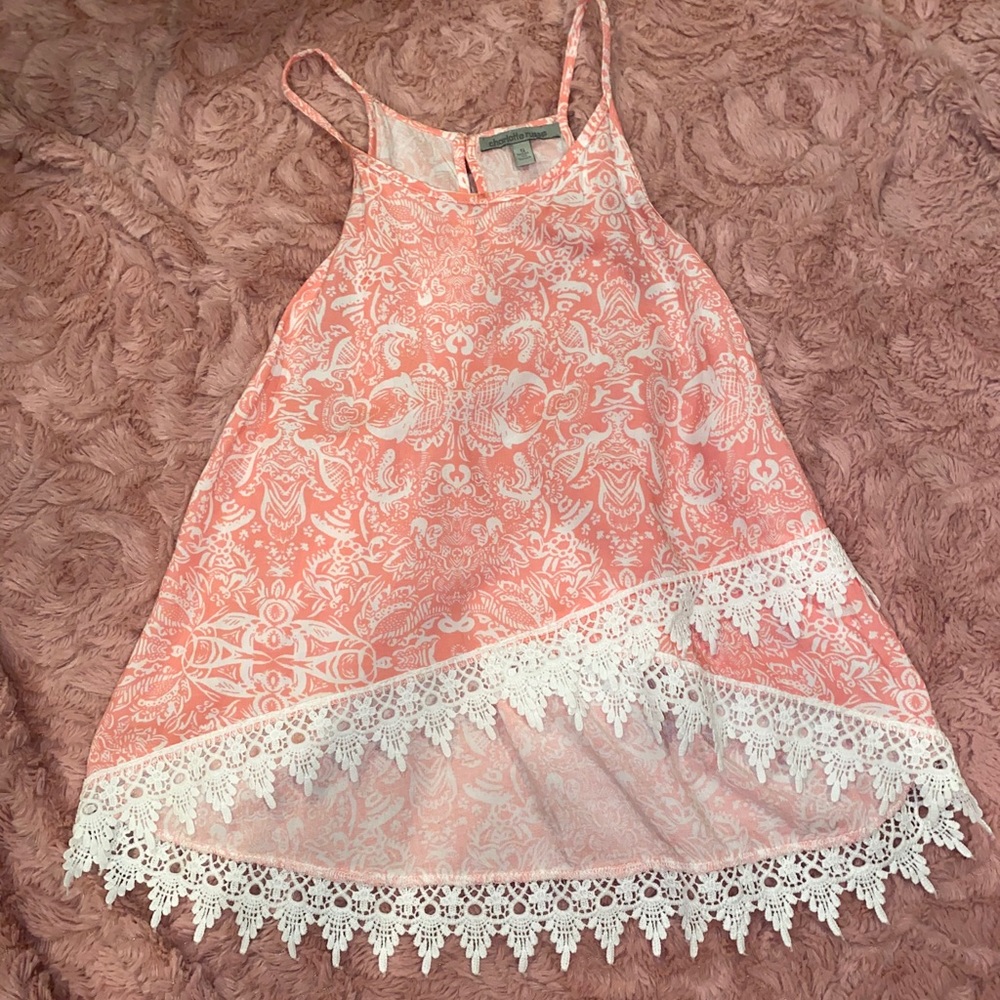 Charlotte Russe Flowy Cropped Shirt